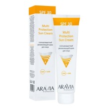 Aravia Солнцезащитный увлажняющий крем для лица / Multi Protection Sun Cream SPF 30, 100 мл