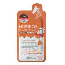 Mediheal Протеиновая-лифтинг маска для очень сухой кожи лица с лошадиным маслом / Horse Oil Proatin Mask, 35 мл